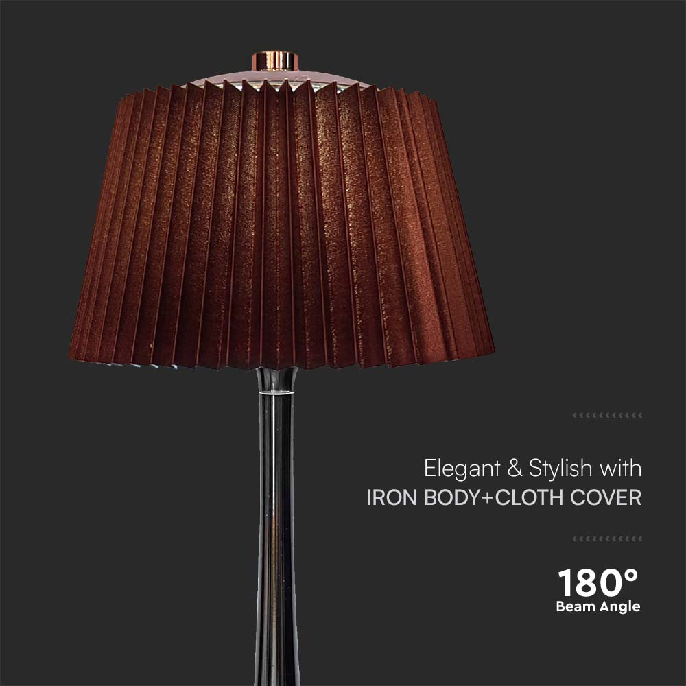 1.5W Lampa Biurkowa LED / Barwa: 3w1 / Chrom + Brązowy