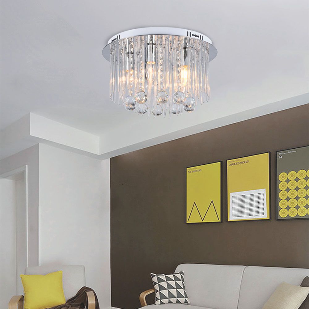 Dekoracyjna lampa sufitowa LED kryształowa - D400 - E14