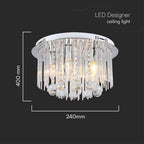 Dekoracyjna lampa sufitowa LED kryształowa - D400 - E14