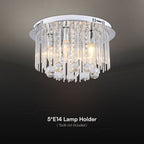 Dekoracyjna lampa sufitowa LED kryształowa - D400 - E14