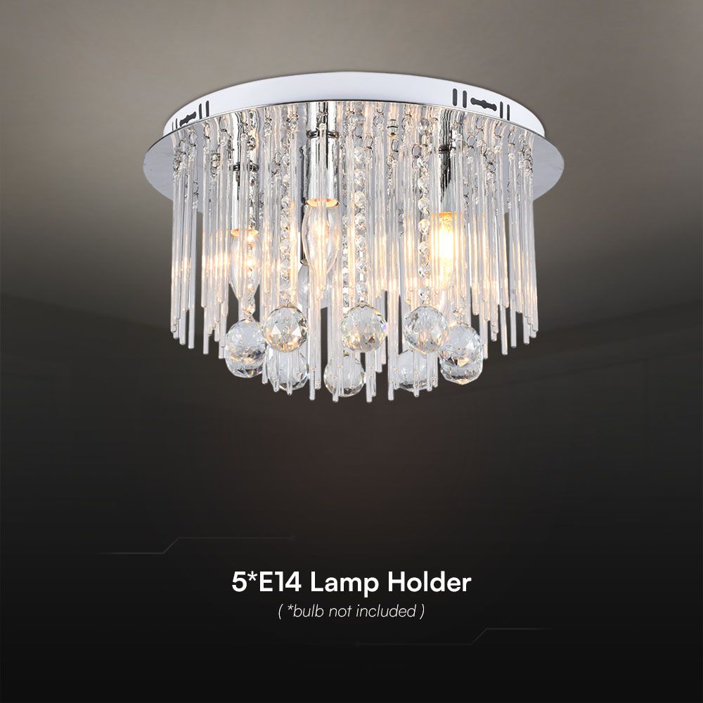 Dekoracyjna lampa sufitowa LED kryształowa - D400 - E14