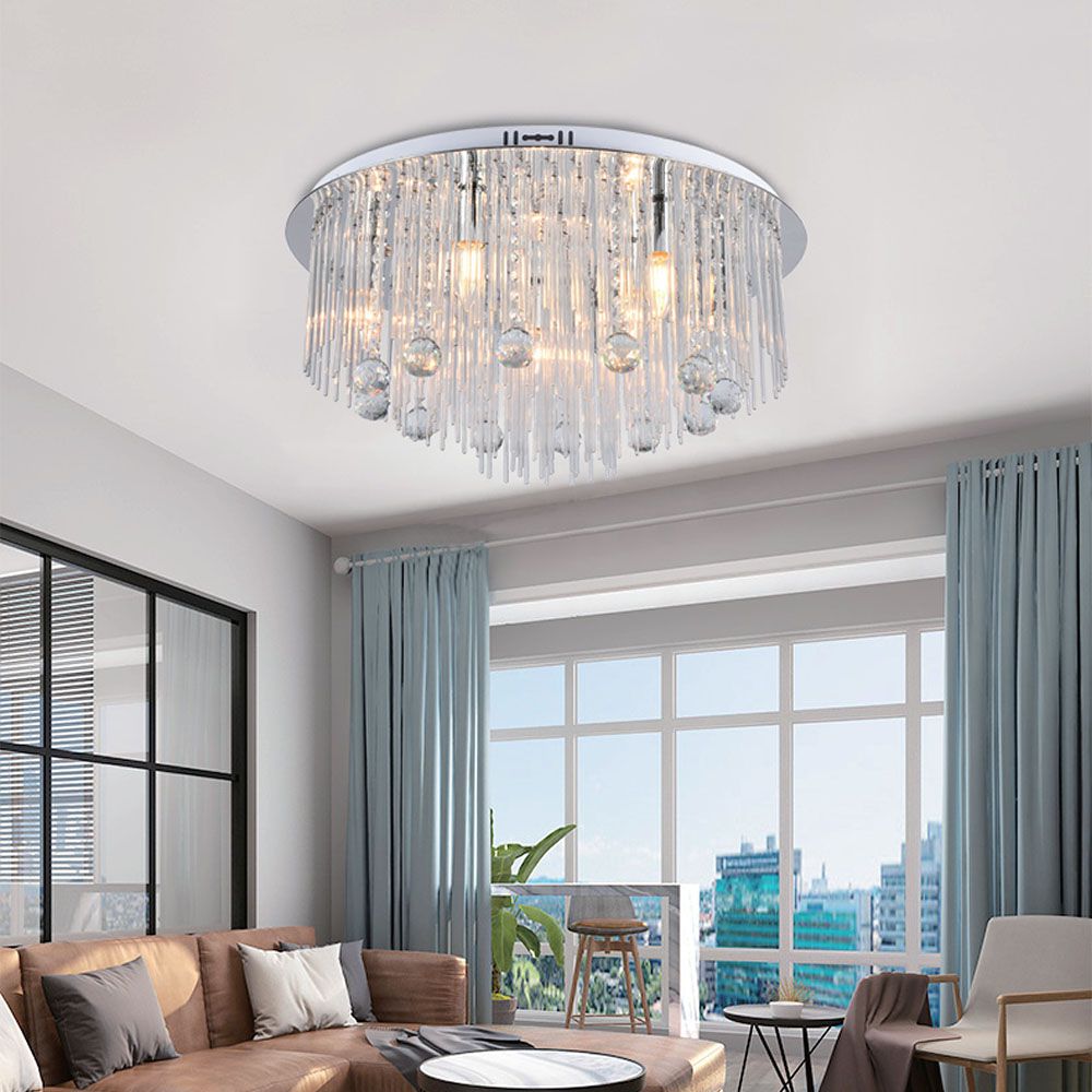 Dekoracyjna lampa sufitowa LED kryształowa - D600 - E14