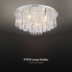 Dekoracyjna lampa sufitowa LED kryształowa - D600 - E14