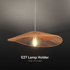 Dekoracyjna lampa sufitowa drewniana - D600*H120 - E27