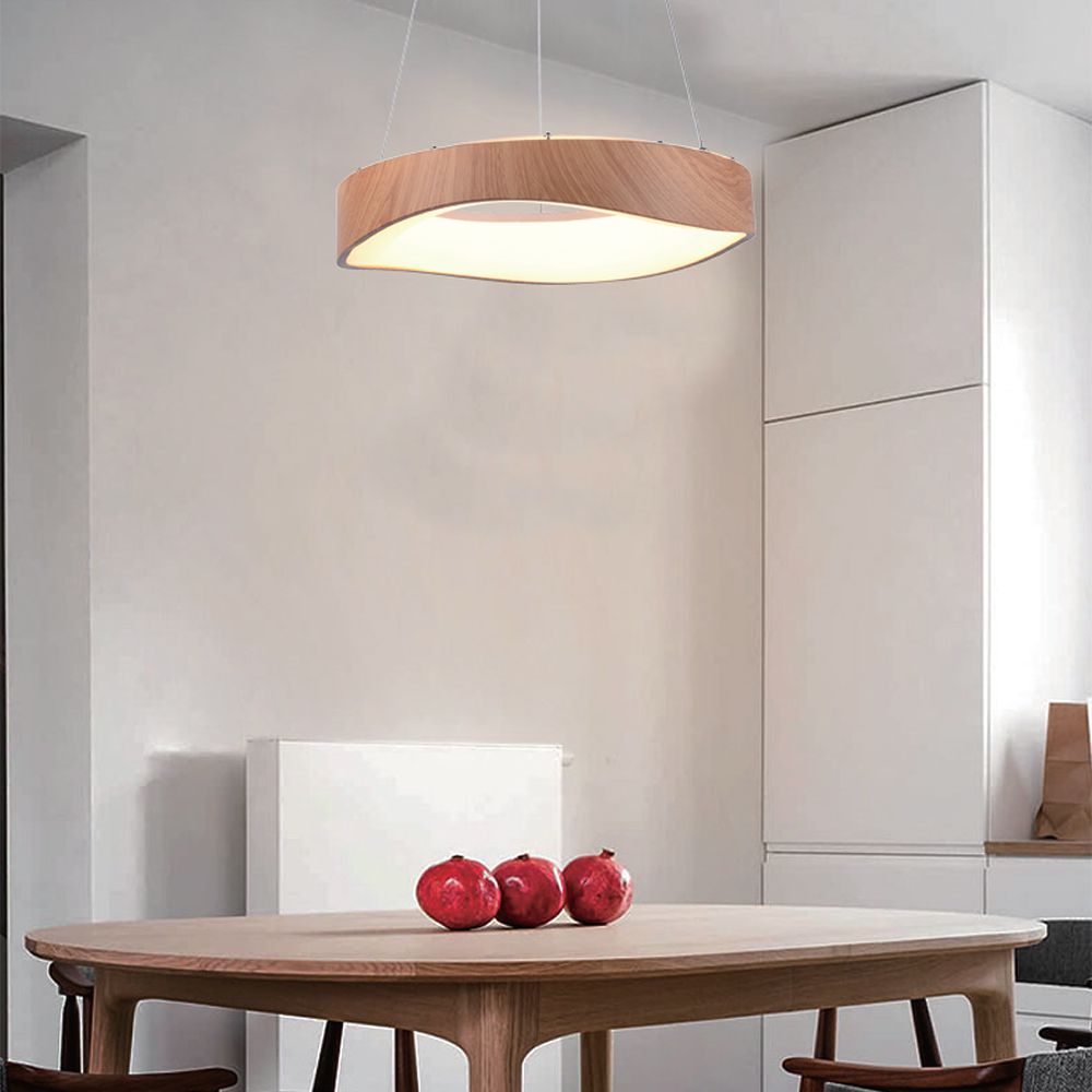 Dekoracyjna lampa sufitowa drewniana - D400