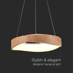 Dekoracyjna lampa sufitowa drewniana - D400