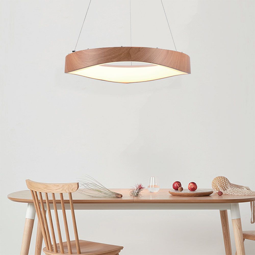Dekoracyjna lampa sufitowa drewniana - D500