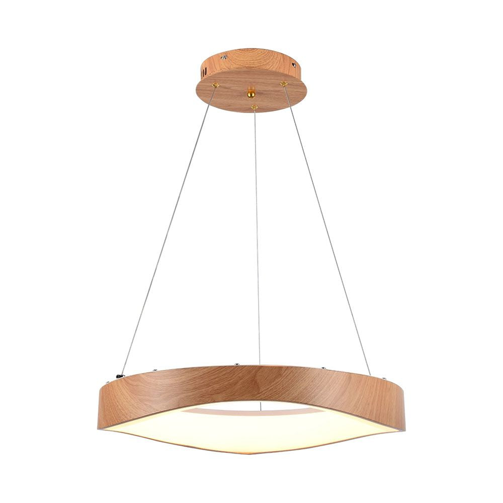 Dekoracyjna lampa sufitowa drewniana - D500
