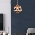 Dekoracyjna lampa sufitowa drewniana - D300 - E27