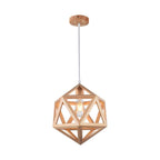 Dekoracyjna lampa sufitowa drewniana - D300 - E27