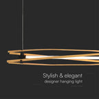 Dekoracyjna lampa sufitowa drewniana - L1200