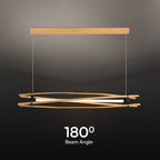 Dekoracyjna lampa sufitowa drewniana - L1200