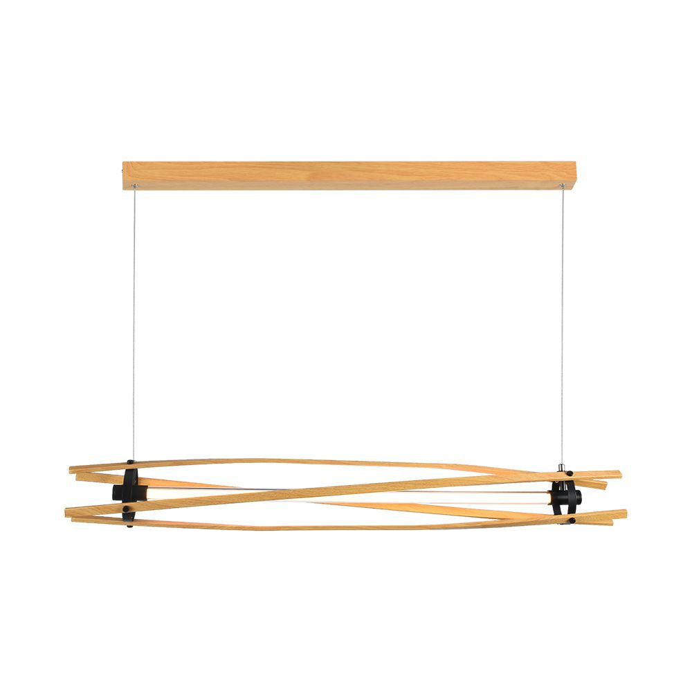 Dekoracyjna lampa sufitowa drewniana - L1200