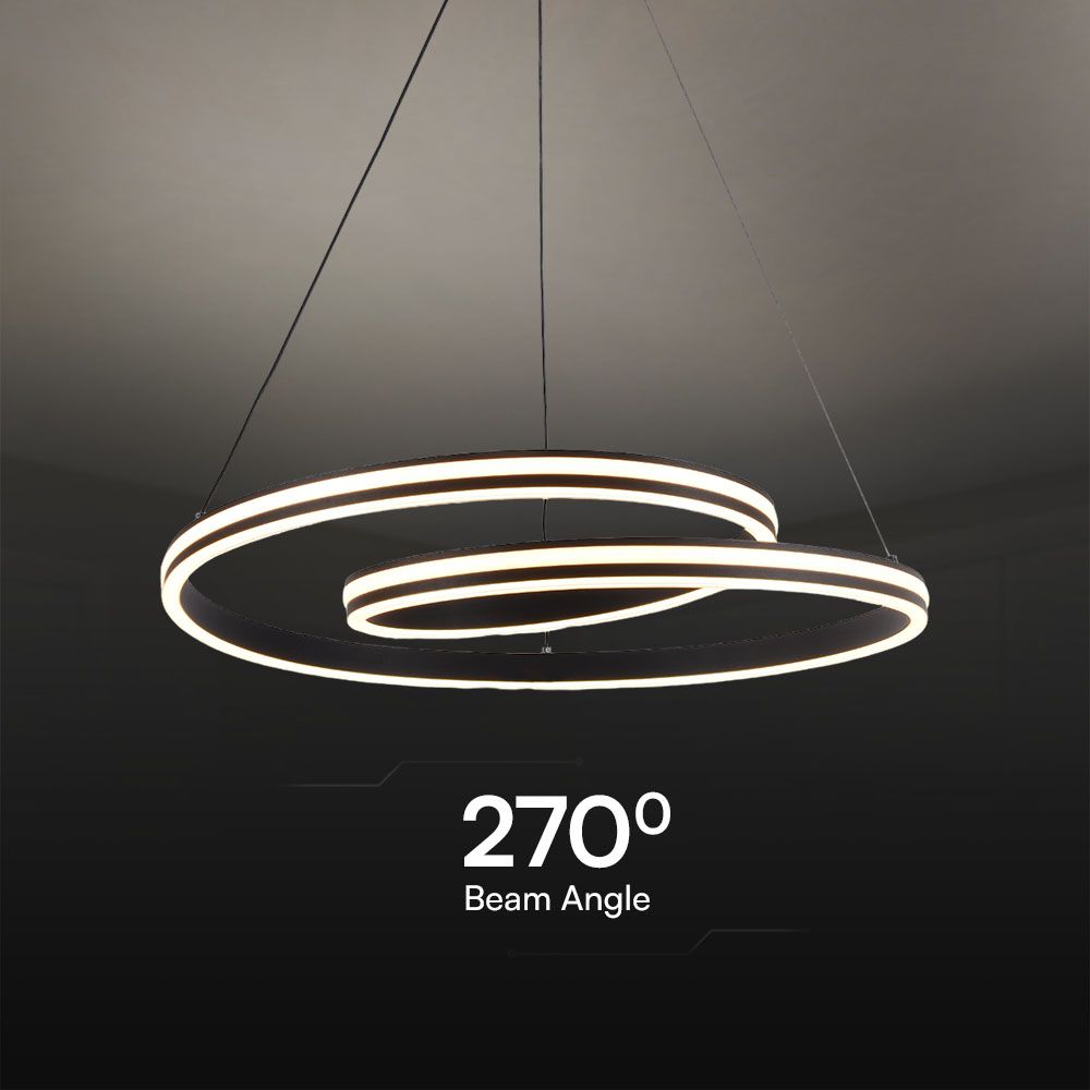 Dekoracyjna lampa sufitowa / Obudowa: Czarny + Biały