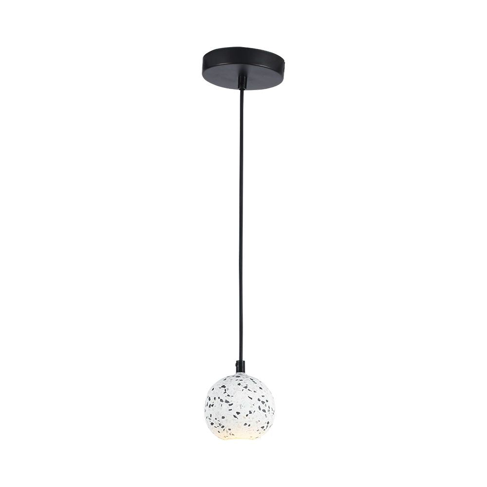 3W Dekoracyjna lampa sufitowa / Obudowa: Marmur Biały D100*H195 - G9