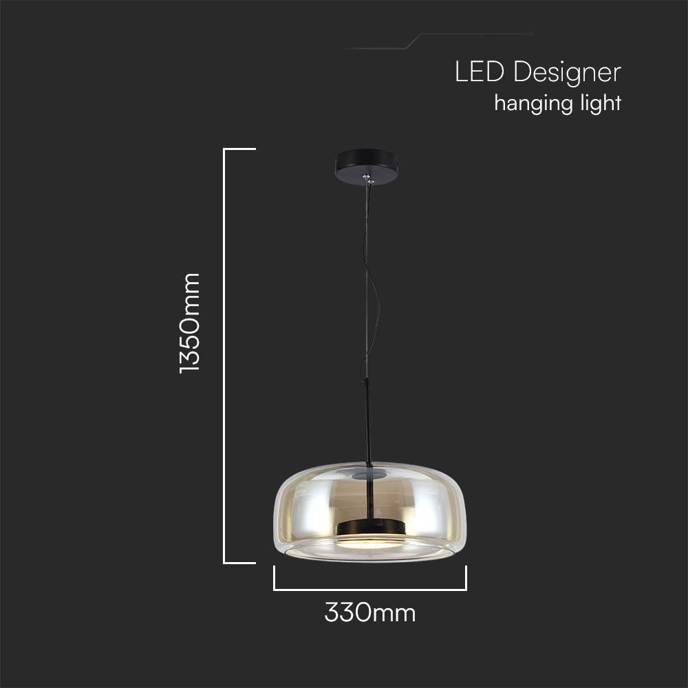 6W Dekoracyjna lampa sufitowa / Obudowa:Akrylowa D350*H170