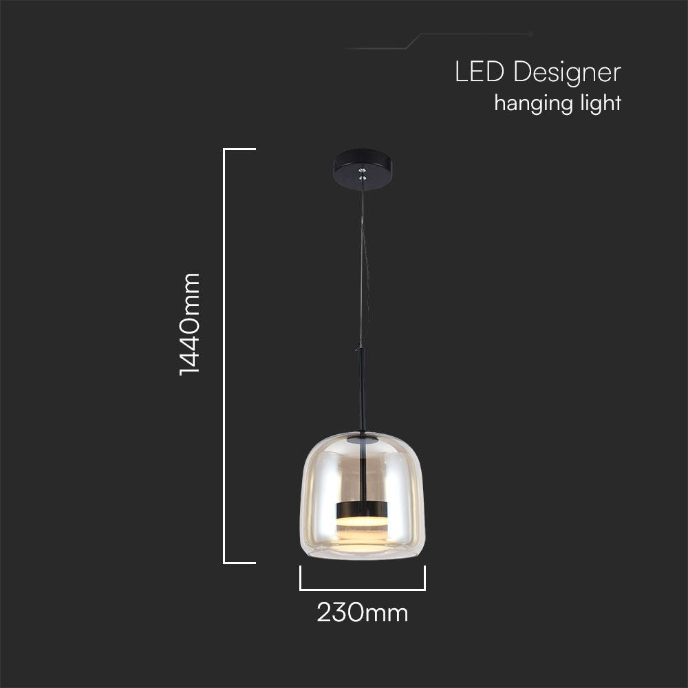 6W Dekoracyjna lampa sufitowa / Obudowa:Akrylowa D250*H240