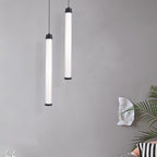 Dekoracyjna lampa sufitowa / Obudowa:Czarna+Bała D55*H545