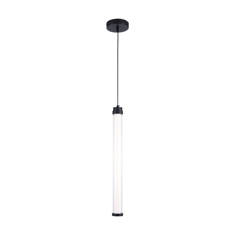 Dekoracyjna lampa sufitowa / Obudowa:Czarna+Bała D55*H545