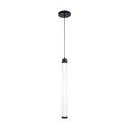 Dekoracyjna lampa sufitowa / Obudowa:Czarna+Bała D55*H545
