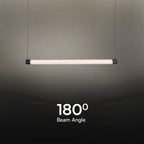Dekoracyjna lampa sufitowa / Obudowa:Czarna+Bała L1000