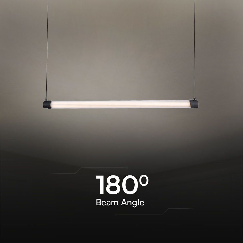 Dekoracyjna lampa sufitowa / Obudowa:Czarna+Bała L1000
