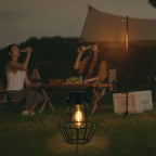 Solarna lampka stołowa LED / Obudowa: Czarna / D180*H210