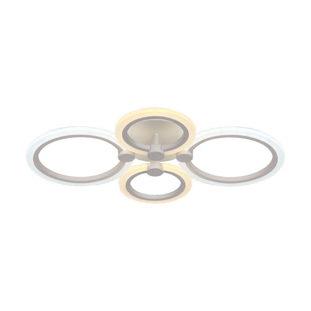 VT-7717 45W LED SMART DECORATIVE CEILING LAMP 3IN1 REMOTE CONTROL DIMMABLE WHITE