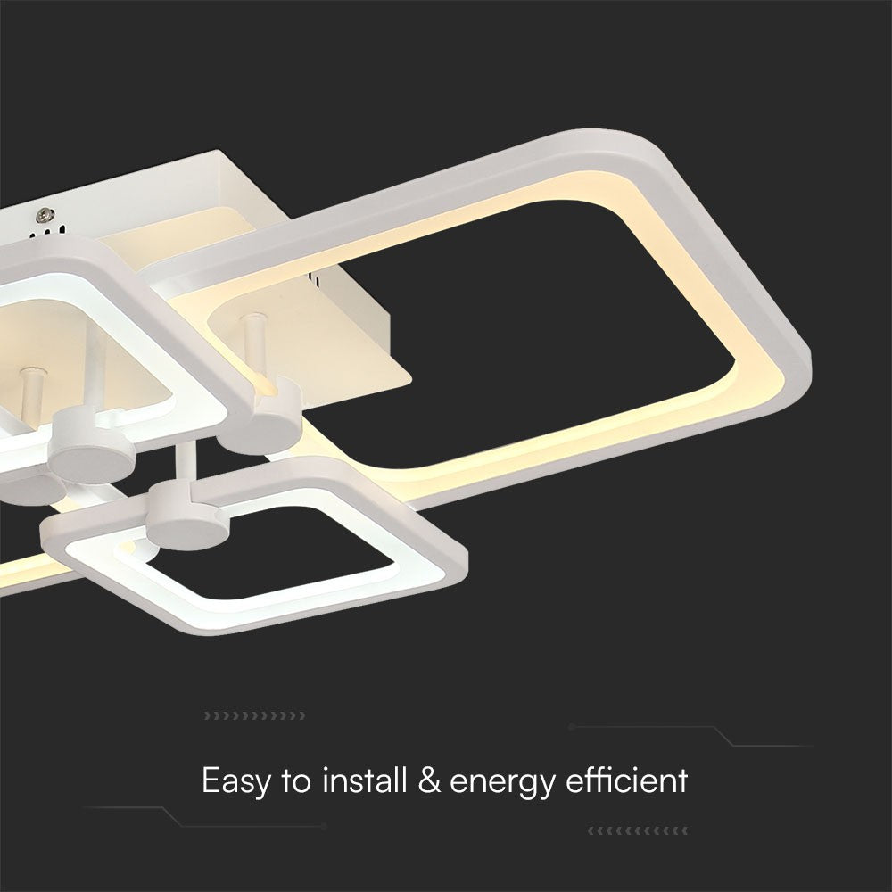 VT-7718 70W LED SMART DECORATIVE CEILING LAMP 3IN1 REMOTE CONTROL DIMMABLE WHITE