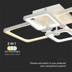 VT-7718 70W LED SMART DECORATIVE CEILING LAMP 3IN1 REMOTE CONTROL DIMMABLE WHITE