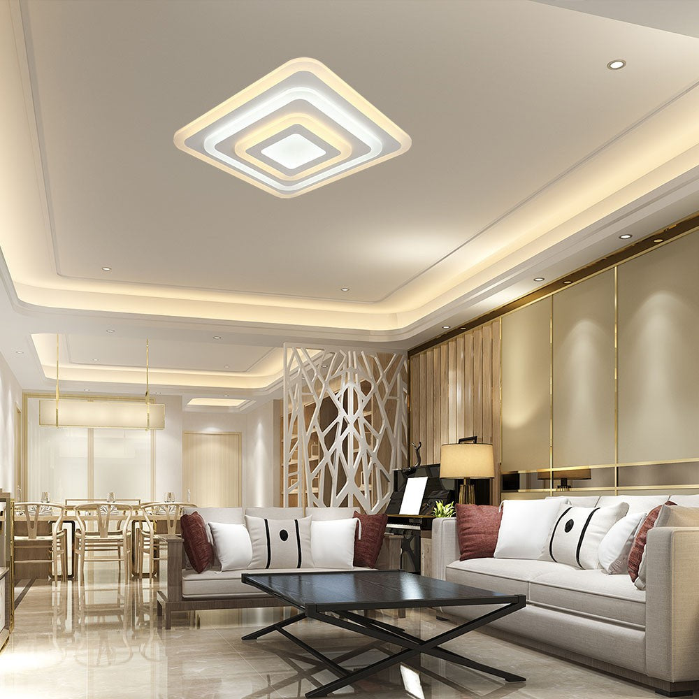 VT-7719 77W LED SMART DECORATIVE CEILING LAMP 3IN1 REMOTE CONTROL DIMMABLE WHITE