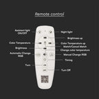 VT-7719 77W LED SMART DECORATIVE CEILING LAMP 3IN1 REMOTE CONTROL DIMMABLE WHITE