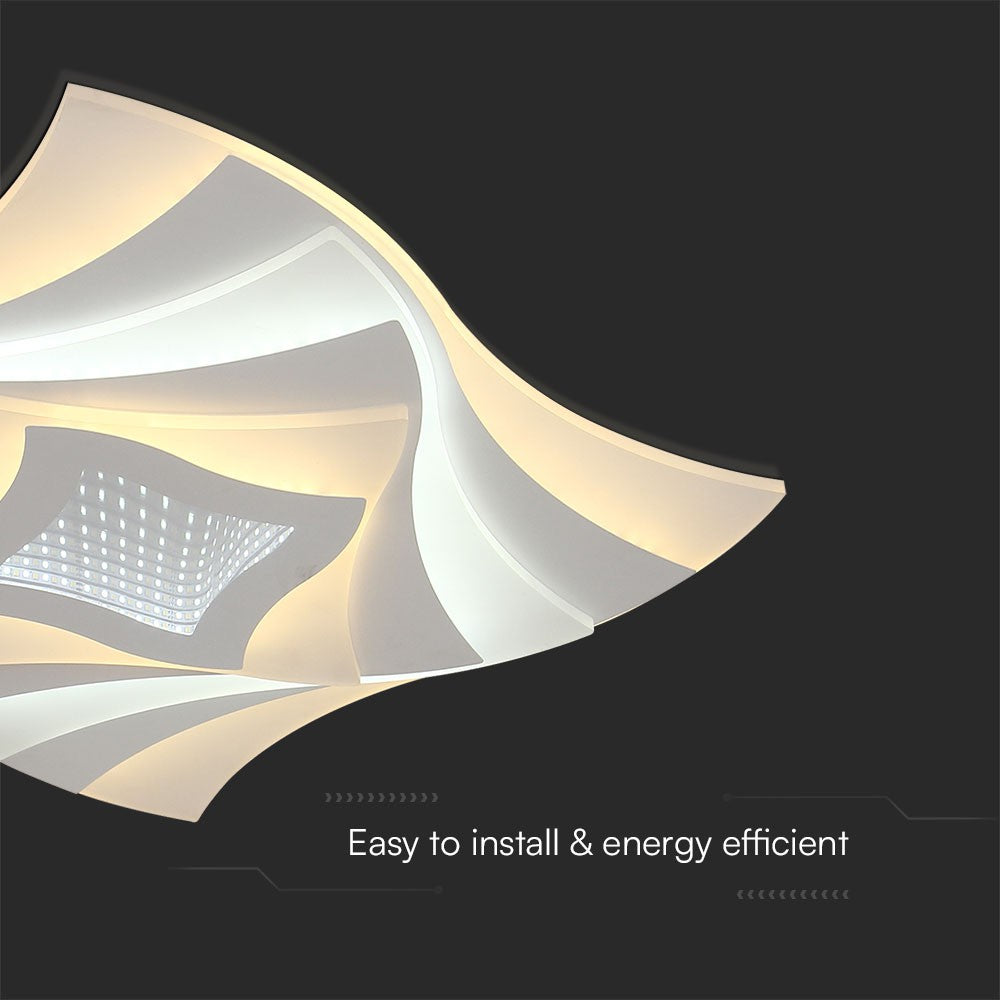 VT-7734 75W LED SMART DECORATIVE CEILING LAMP 3IN1 REMOTE CONTROL DIMMABLE WHITE