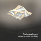 VT-7734 75W LED SMART DECORATIVE CEILING LAMP 3IN1 REMOTE CONTROL DIMMABLE WHITE