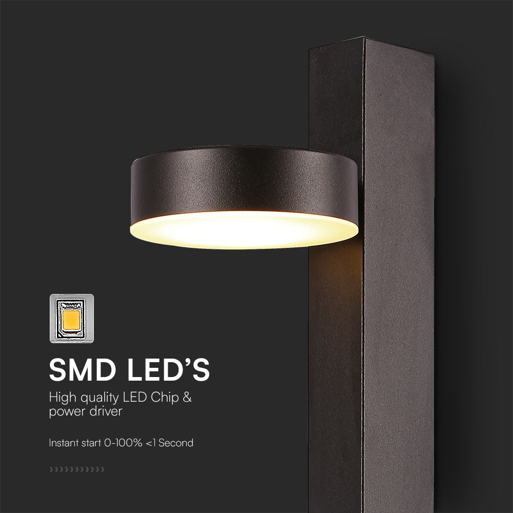 8W Kinkiet hotelowy LED z USB / Barwa:3000K / Czarny