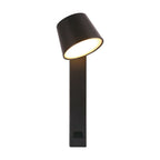 8W Kinkiet hotelowy LED z USB / Barwa:3000K / Czarny