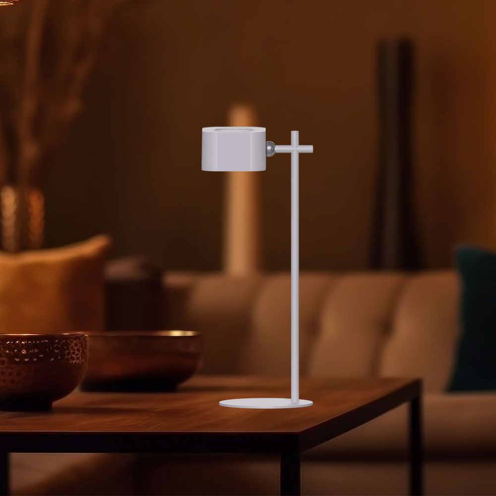 3W Lampka nocna LED zasilana bateryjnie / Bateria 1800mAh / Barwa:3w1 / Obudowa: Biała