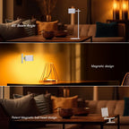 3W Lampka nocna LED zasilana bateryjnie / Bateria 1800mAh / Barwa:3w1 / Obudowa: Biała