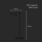 3W Lampka nocna LED zasilana bateryjnie / Bateria 1800mAh / Barwa:3w1 / Obudowa: Czarna