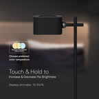 3W Lampka nocna LED zasilana bateryjnie / Bateria 1800mAh / Barwa:3w1 / Obudowa: Czarna