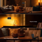 3W Lampka nocna LED zasilana bateryjnie / Bateria 1800mAh / Barwa:3w1 / Obudowa: Czarna