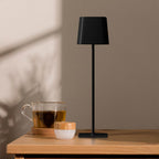 5W Lampka nocna LED zasilana bateryjnie / Ściemnianie przez dotyk / Bateria 3600mAh / Barwa:3w1 / Obudowa: Czarna