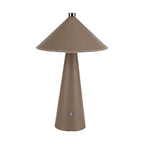 3W Lampka nocna LED zasilana bateryjnie/ Ściemnianie przez dotyk / Bateria 4000mAh / Barwa:3w1 / Obudowa: Brązowy