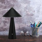 3W Lampka nocna LED zasilana bateryjnie/ Ściemnianie przez dotyk / Bateria 4000mAh / Barwa:3w1 / Obudowa: Czarny