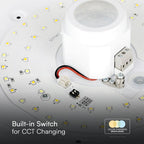 12W Plafon LED z czujnikiem PIR / Chip SAMSUNG / Barwa:3w1
