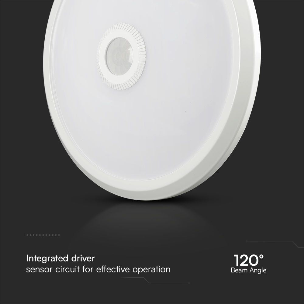 12W Plafon LED z czujnikiem PIR / Chip SAMSUNG / Barwa:3w1