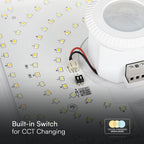 12W Plafon LED z czujnikiem PIR / Chip SAMSUNG / Barwa:3w1