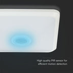 12W Plafon LED z czujnikiem PIR / Chip SAMSUNG / Barwa:3w1