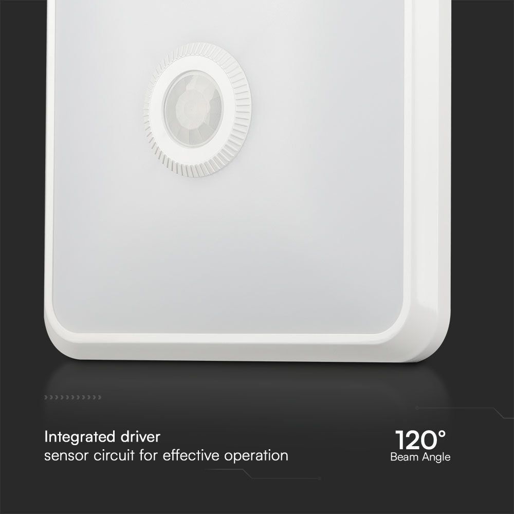 12W Plafon LED z czujnikiem PIR / Chip SAMSUNG / Barwa:3w1