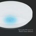 15W Plafon LED z czujnikiem PIR / Chip SAMSUNG / Barwa:3w1